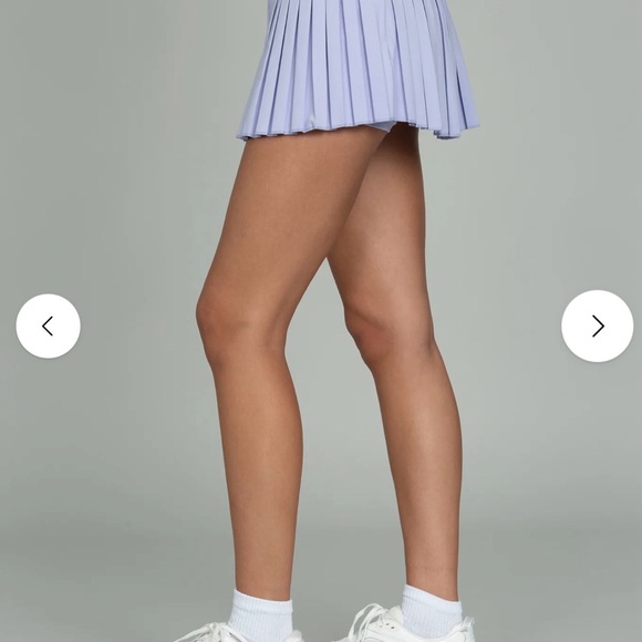 GOLDHINGE LAVENDER FIELDS PLEATED TENNIS SKIRT - Picture 2 of 10